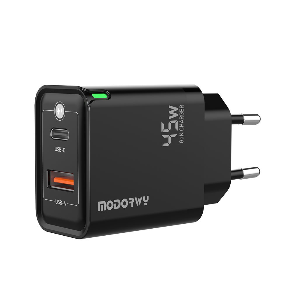 Сетевое зарядное устройство GaN EU A+C, 45 Вт