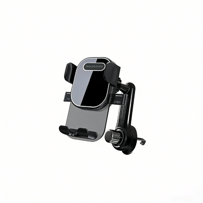 Air Vent Car Phone Holder, fits your car air conditioning vent. Spiral hook car phone mount with 360° swivel arm, no air vent blockage. Compatible with horizontal and vertical air vents, fits 4.7"-7" smartphones MH1153