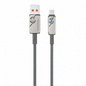 Кабель для быстрой зарядки 6A с LED-подсветкой и тканевой оплеткой MC2119