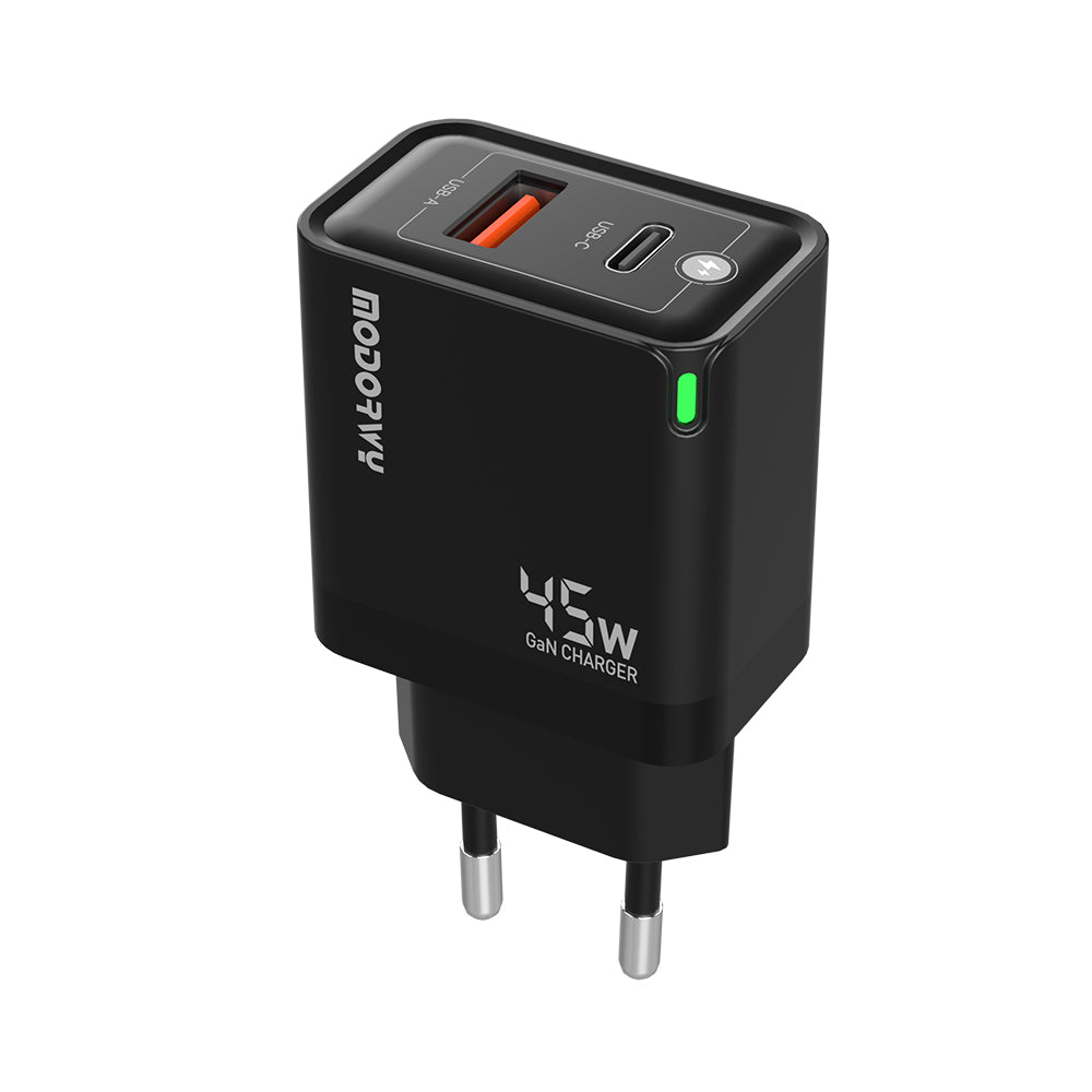 Сетевое зарядное устройство GaN EU A+C, 45 Вт