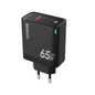 Сетевое зарядное устройство GaN с 2 портами USB-C и 1 портом USB-A, QC3.0 + PD, 65 Вт