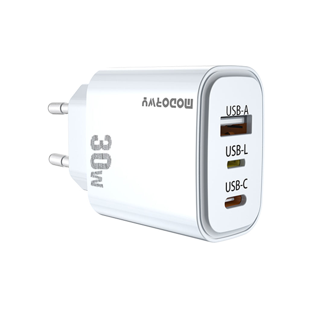 Сетевое зарядное устройство ЕС A+C+L, 30 Вт