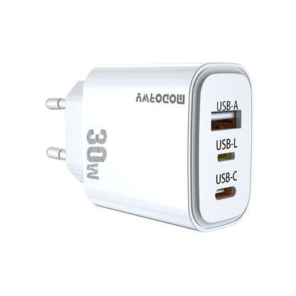 Сетевое зарядное устройство ЕС A+C+L, 30 Вт