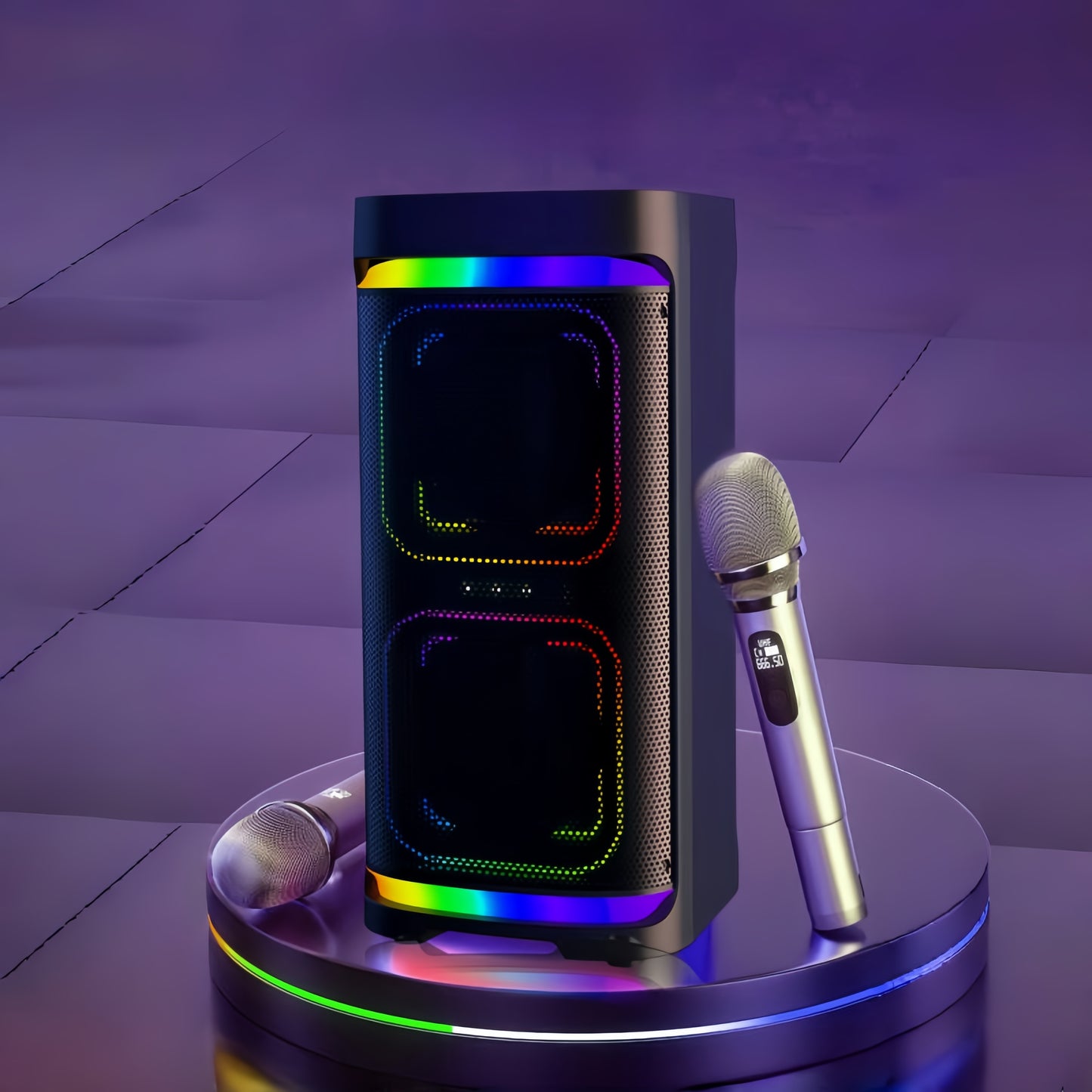 Портативная колонка Bluetooth с RGB подсветкой 60 Вт MF3116